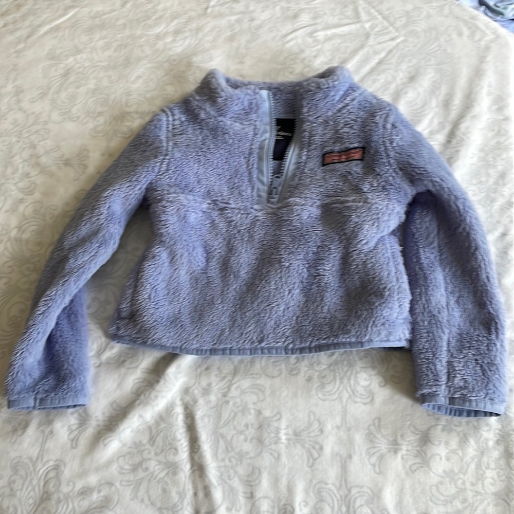 Super cozy girls fleece Vineyard Vines quarter zip - lilac - size 3T.